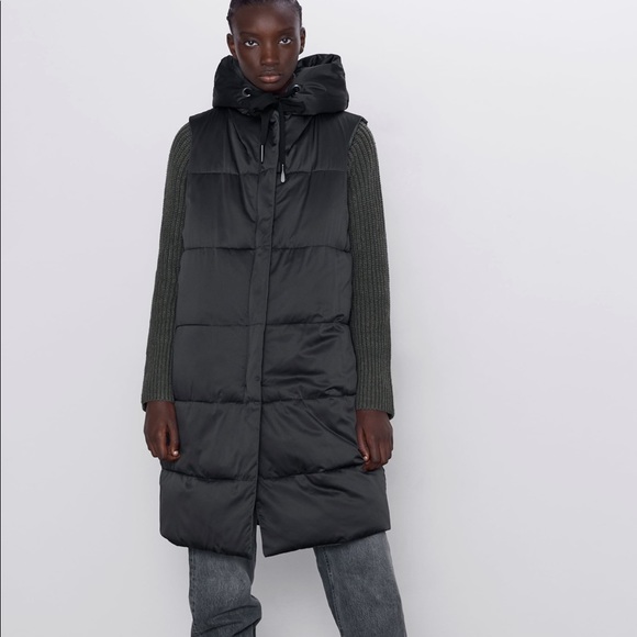 zara reversible down puffer coat